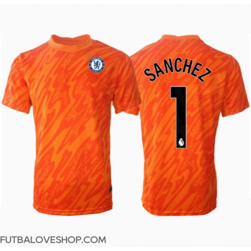 Dres Chelsea Robert Sanchez #1 Brankarsky Domáci 2024-25 Krátky Rukáv
